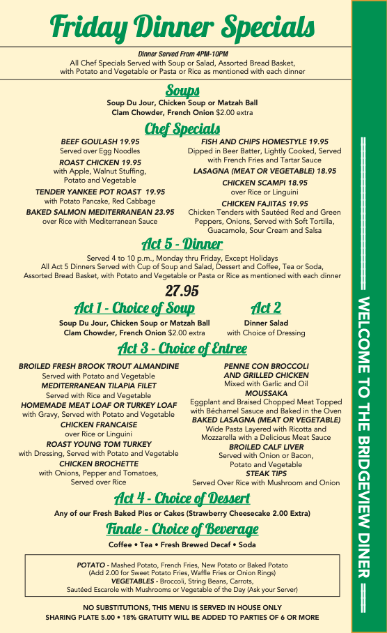 The New Bridgeview Diner
