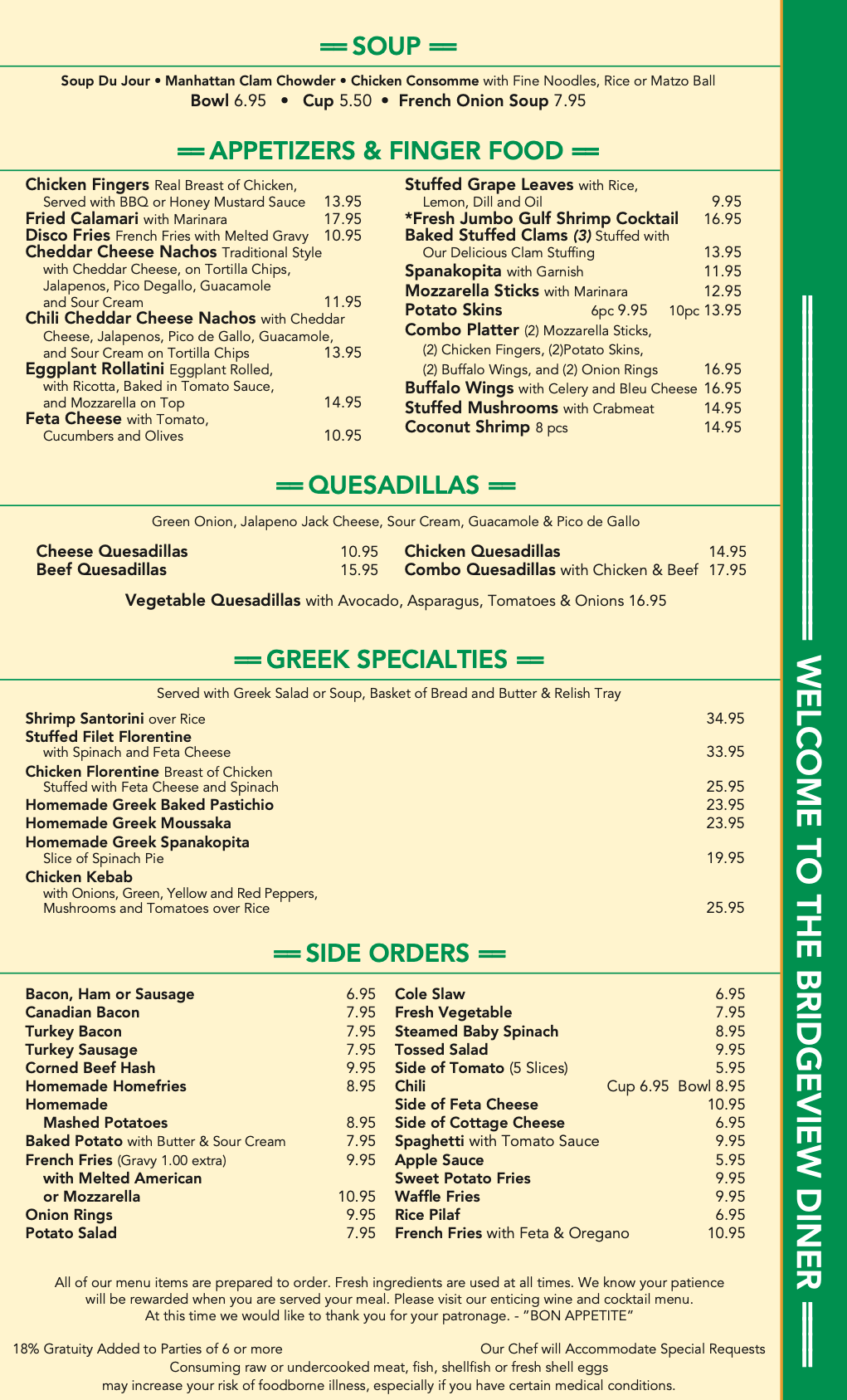 The New Bridgeview Diner