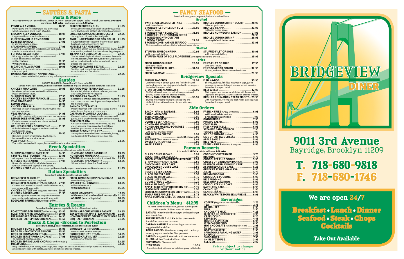 The New Bridgeview Diner